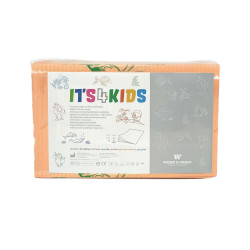 Podkład na przewijak dla niemowląt 50cm x 60cm morelowy podfoliowany 54g Its4kids 40szt