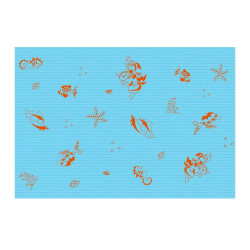 Podkład dla dzieci na rolce 50cm x 50cm niebieski podfoliowany 54g Its4kids 80szt