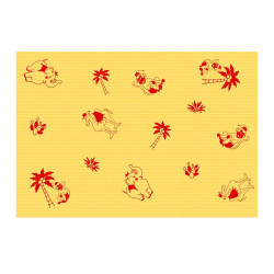 Podkład dla dzieci na rolce 50cm x 50cm żółty podfoliowany 54g Its4kids 80szt