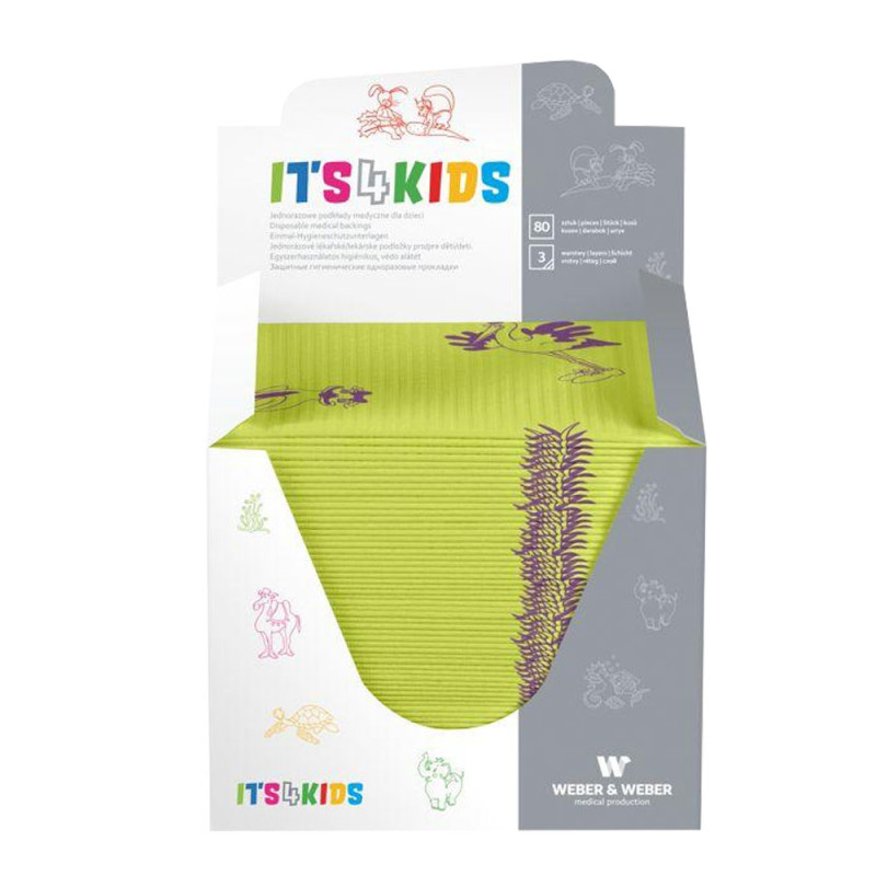 Podkład dla dzieci 33cm x 48cm limonkowy podfoliowany 54g Its4kids 480szt