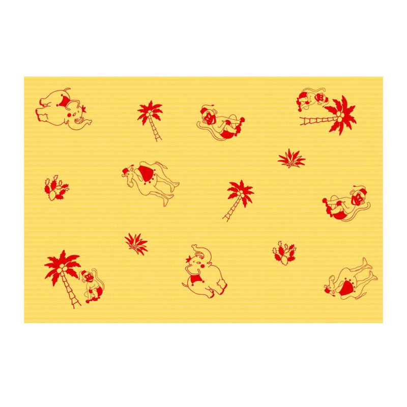 Podkład dla dzieci na rolce 33cm x 50cm żółty podfoliowany 54g Its4kids 600szt