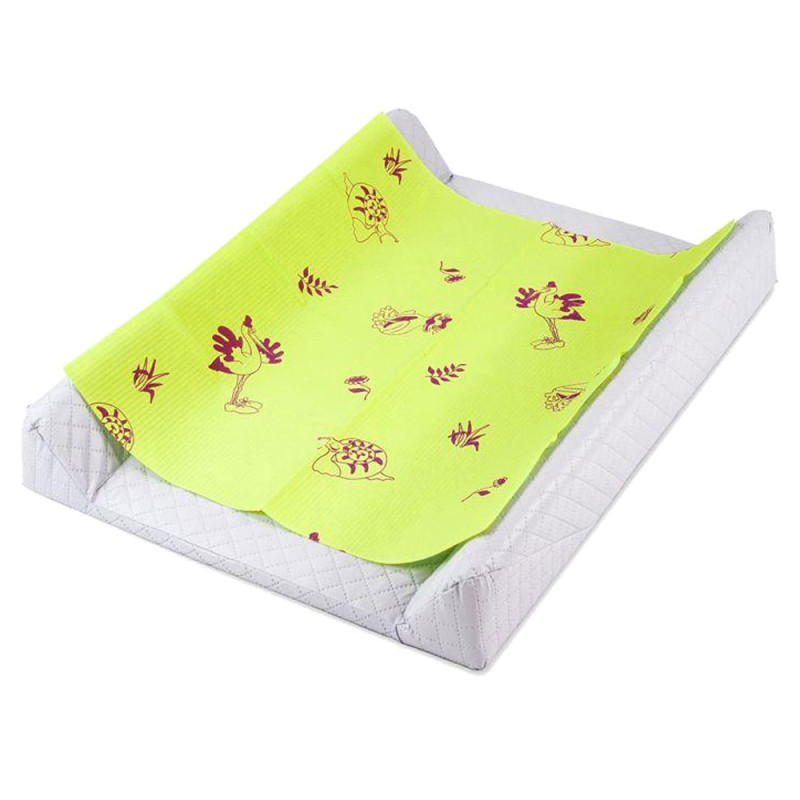 Podkład na przewijak dla niemowląt 50cm x 60cm limonkowy podfoliowany 54g Its4kids 400szt