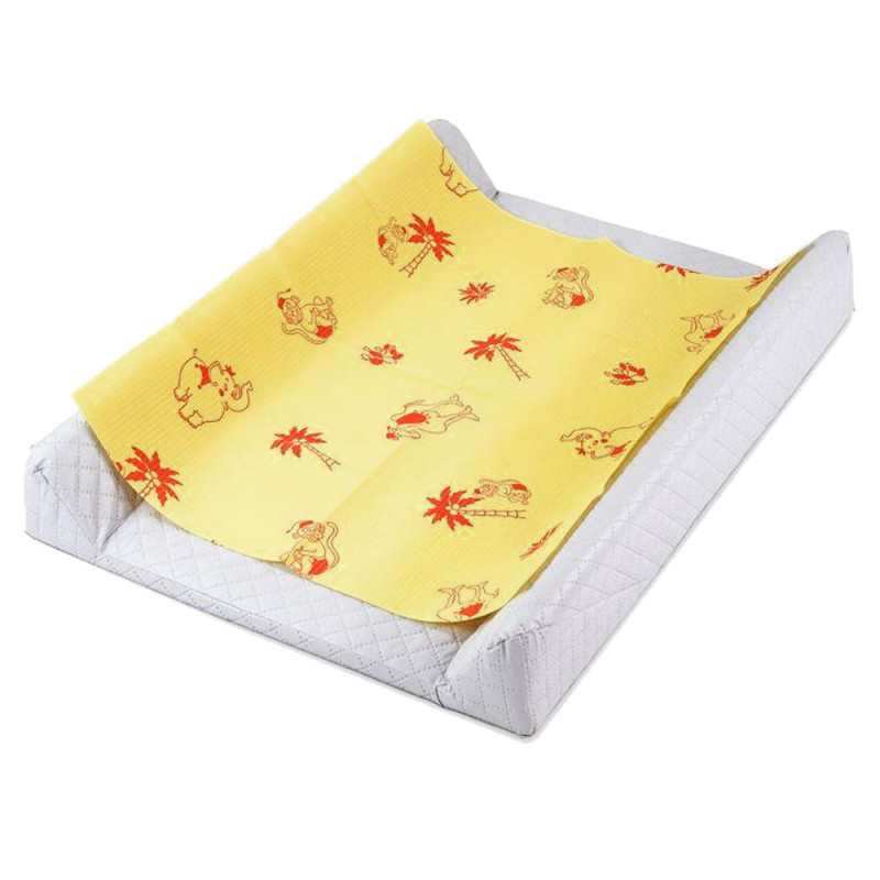Podkład na przewijak dla niemowląt 50cm x 60cm żółty podfoliowany 54g Its4kids 400szt
