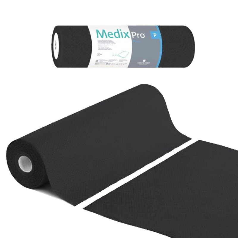 Podkład higieniczny na rolce 50cm x 50cm czarny 36g MedixPro 600szt