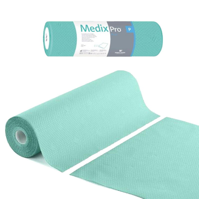 Podkład higieniczny na rolce 50cm x 50cm zielony 36g MedixPro 600szt