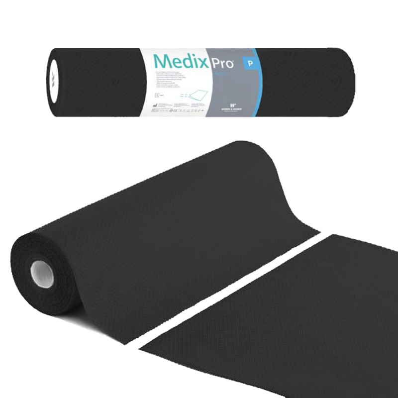 Podkład higieniczny na rolce 60cm x 50cm czarny 36g MedixPro 600szt