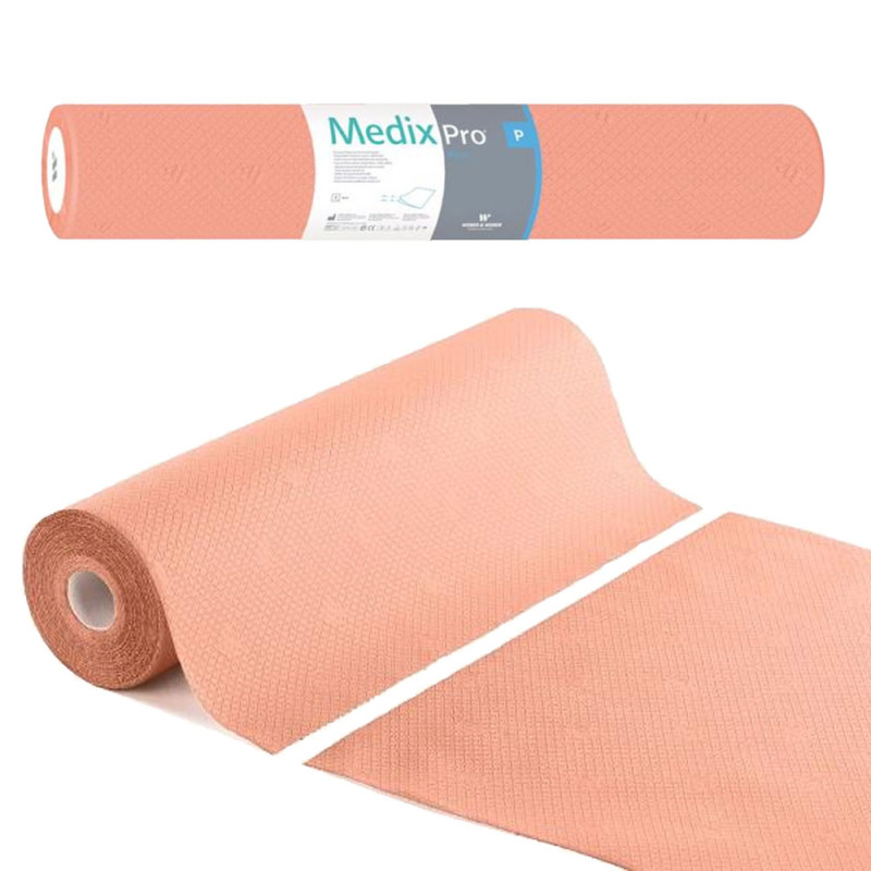 Podkład higieniczny na rolce 70cm x 50cm morelowy 36g MedixPro 600szt