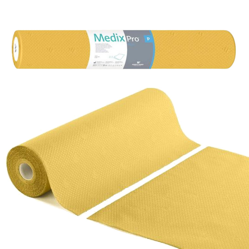 Podkład higieniczny na rolce 70cm x 50cm żółty 36g MedixPro 600szt
