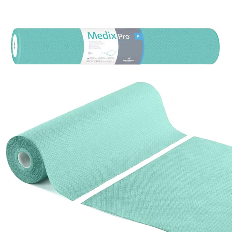 Podkład higieniczny na rolce 70cm x 50cm zielony 36g MedixPro 600szt