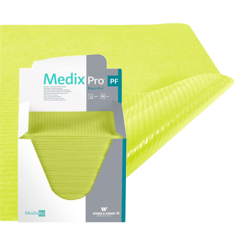 Podkład higieniczny 33cm x 48cm limonkowy podfoliowany 54g MedixPro 480szt