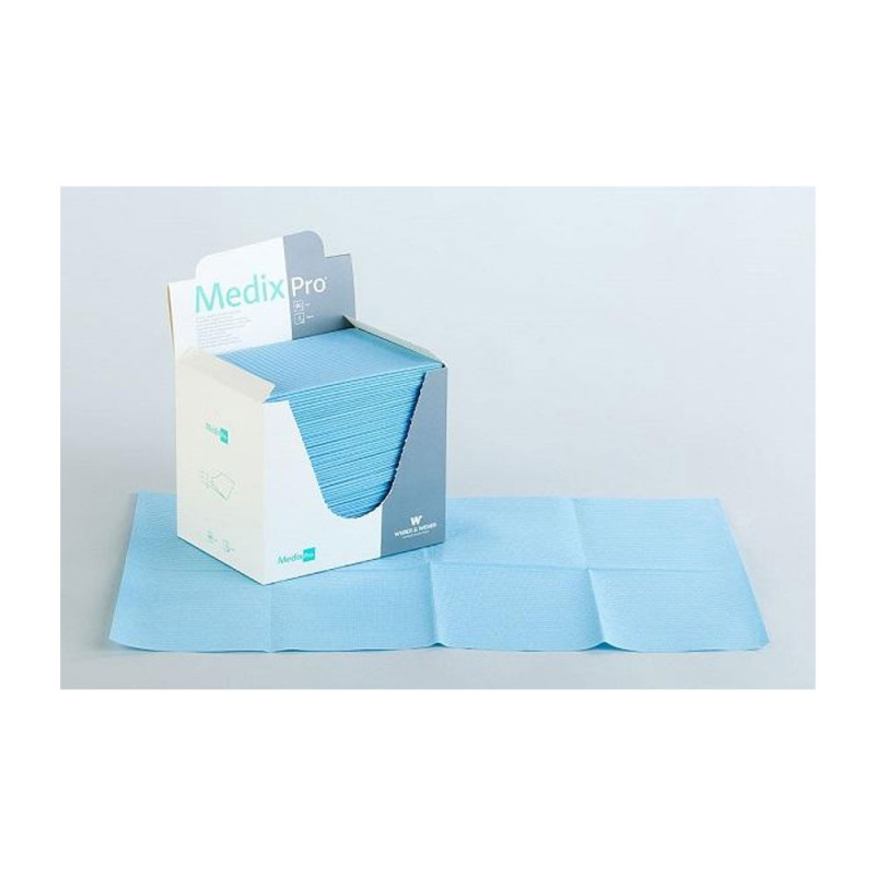 Podkład higieniczny 33cm x 48cm niebieski podfoliowany 54g MedixPro 480szt