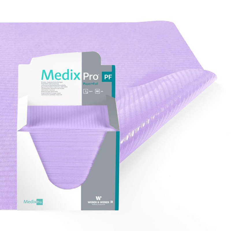 Podkład higieniczny 33cm x 48cm fioletowy podfoliowany 54g MedixPro 480szt