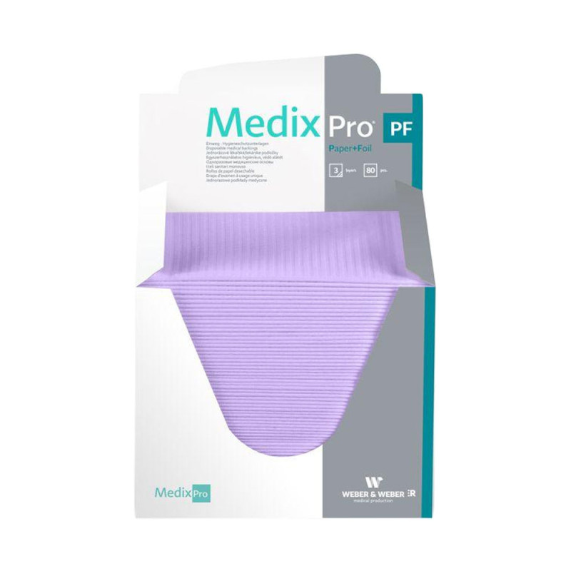 Podkład higieniczny 33cm x 48cm fioletowy podfoliowany 54g MedixPro 480szt
