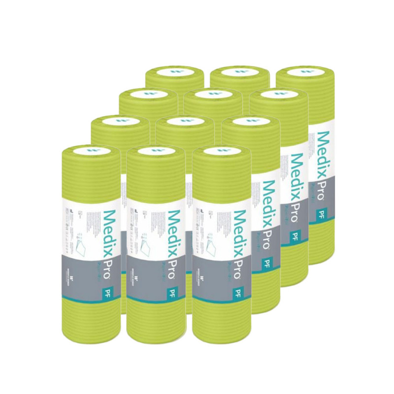 Podkład higieniczny na rolce 33cm x 50cm limonkowy podfoliowany 54g MedixPro 600szt