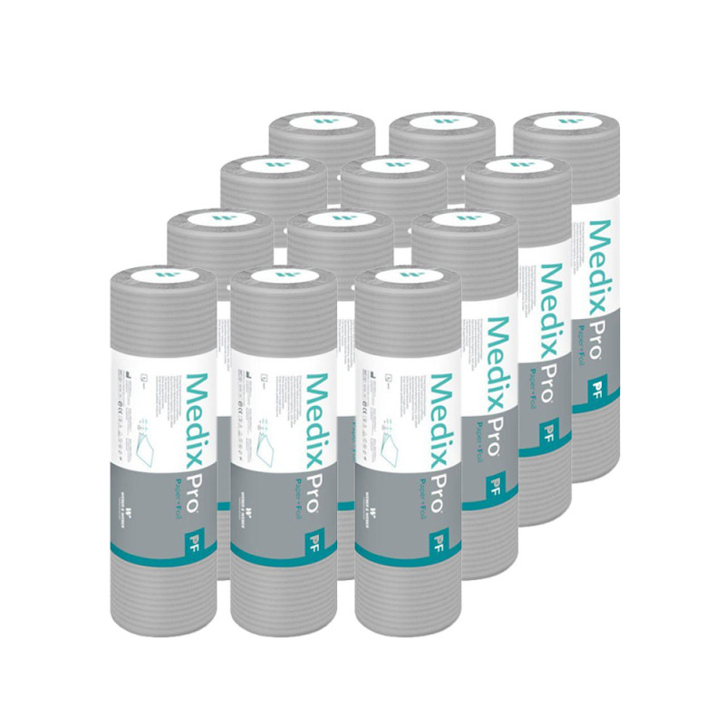 Podkład higieniczny na rolce 33cm x 50cm szary podfoliowany 54g MedixPro 600szt