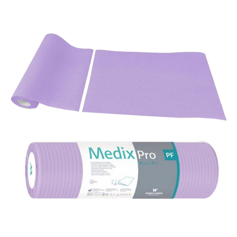 Podkład higieniczny na rolce 33cm x 50cm fioletowy podfoliowany 54g MedixPro 600szt