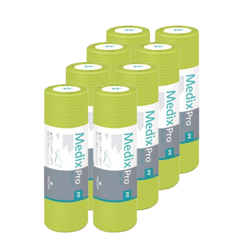 Podkład higieniczny na rolce 38cm x 50cm limonkowy podfoliowany 54g MedixPro 640szt