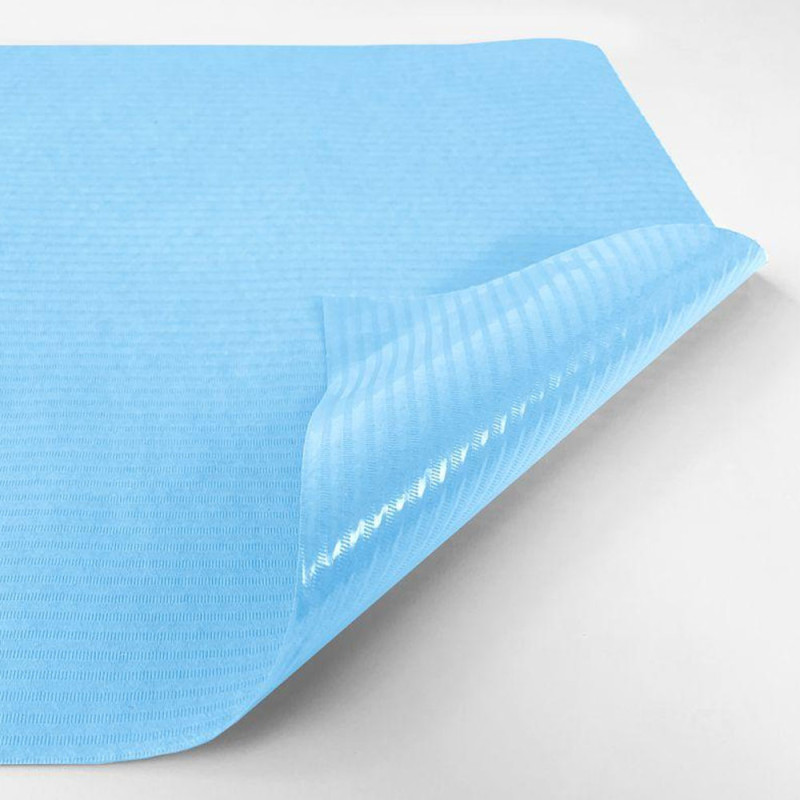 Podkład higieniczny na rolce 38cm x 50cm niebieski podfoliowany 54g MedixPro 640szt