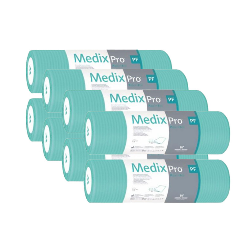 Podkład higieniczny na rolce 38cm x 50cm zielony podfoliowany 54g MedixPro 640szt