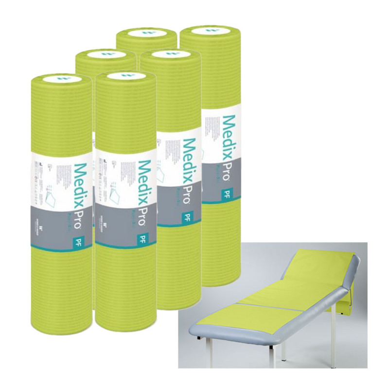 Podkład higieniczny na rolce 50cm x 50cm limonkowy podfoliowany 54g MedixPro 480szt