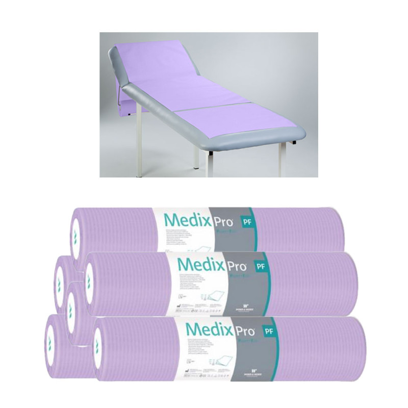 Podkład higieniczny na rolce 50cm x 50cm fioletowy podfoliowany 54g MedixPro 480szt