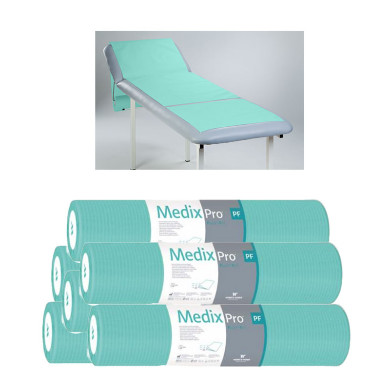Podkład higieniczny na rolce 50cm x 50cm zielony podfoliowany 54g MedixPro 480szt