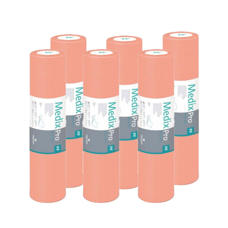 Podkład higieniczny na rolce 50cm x 80cm morelowy podfoliowany 54g MedixPro 300szt