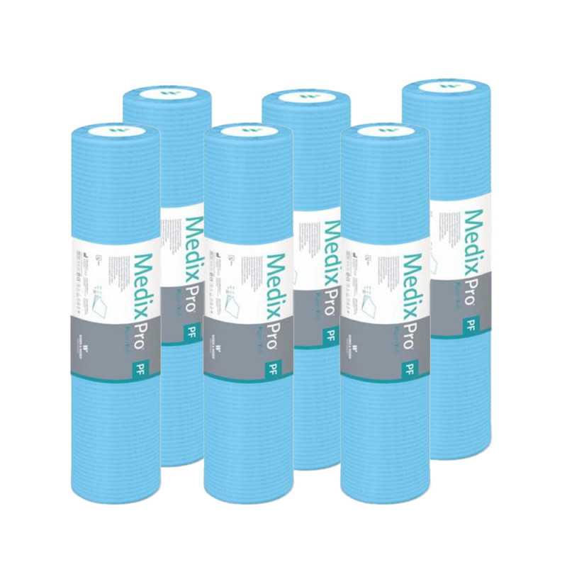 Podkład higieniczny na rolce 50cm x 80cm niebieski podfoliowany 54g MedixPro 300szt