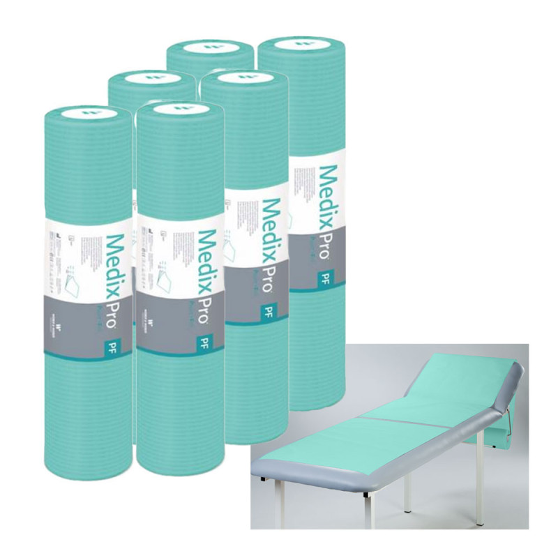 Podkład higieniczny na rolce 50cm x 80cm zielony podfoliowany 54g MedixPro 300szt