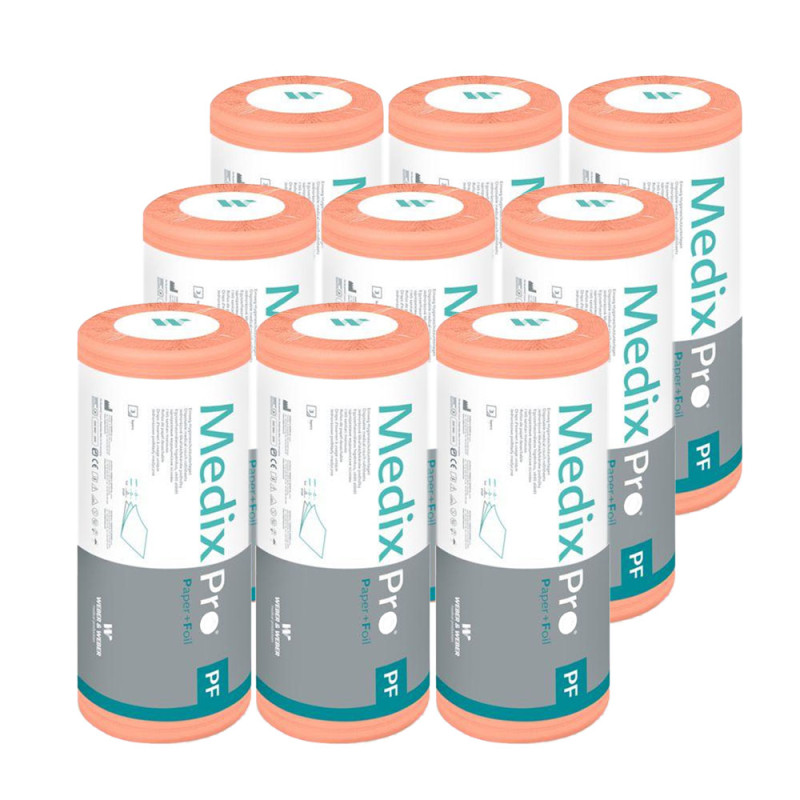 Podkład higieniczny na rolce 50cm x 50cm morelowy podfoliowany 54g MedixPro 360szt