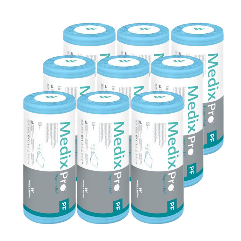 Podkład higieniczny na rolce 50cm x 50cm niebieski podfoliowany 54g MedixPro 360szt