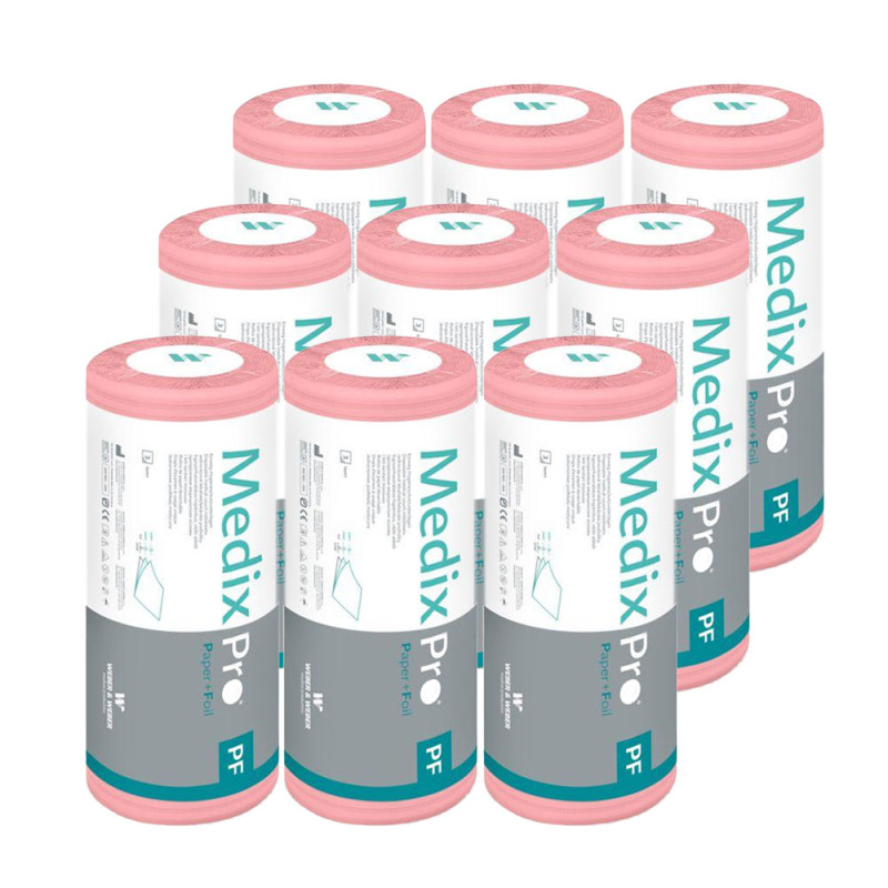 Podkład higieniczny na rolce 50cm x 50cm różowy podfoliowany 54g MedixPro 360szt