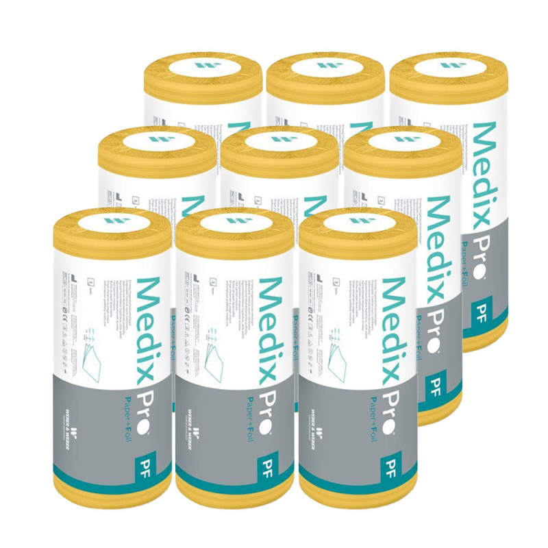 Podkład higieniczny na rolce 50cm x 80cm żółty podfoliowany 54g MedixPro 225szt