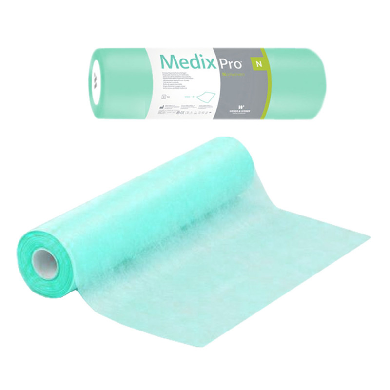 Podkład higieniczny na rolce 50cm x 50cm zielony 20g MedixPro 800szt