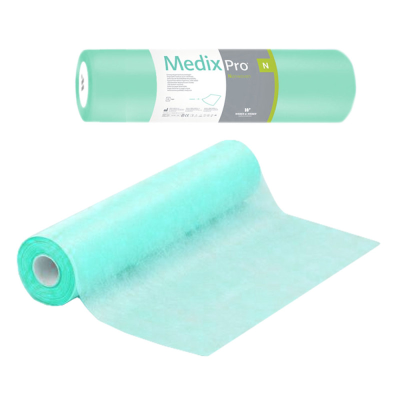 Podkład higieniczny na rolce 60cm x 50cm zielony 20g MedixPro 800szt