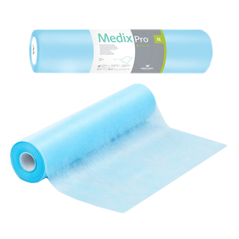 Podkład higieniczny na rolce 70cm x 50cm niebieski 20g MedixPro 800szt