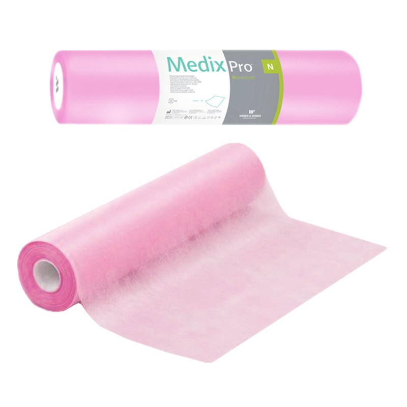Podkład higieniczny na rolce 70cm x 50cm różowy 20g MedixPro 800szt