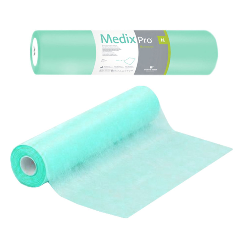 Podkład higieniczny na rolce 70cm x 50cm zielony 20g MedixPro 800szt