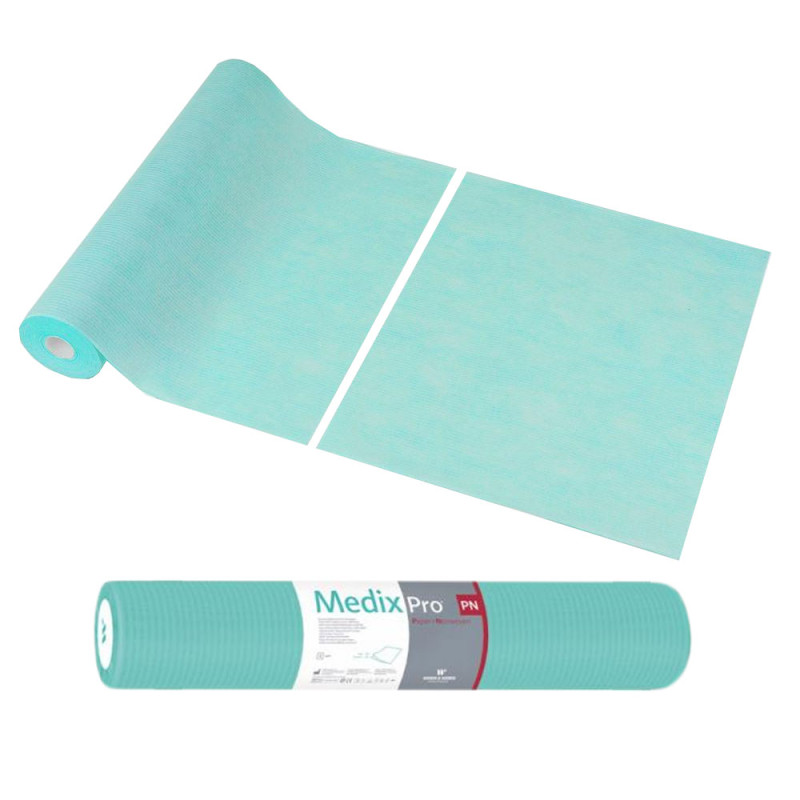 Podkład higieniczny na rolce 60cm x 50cm zielony 40g MedixPro 600szt