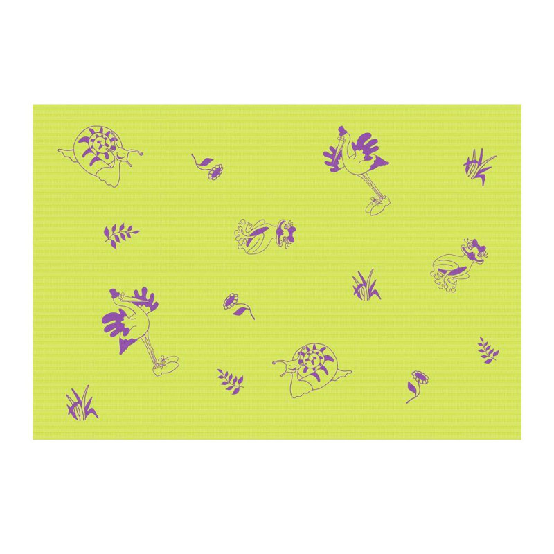 Podkład dla dzieci na rolce 50cm x 50cm limonkowy podfoliowany 54g Its4kids 480szt