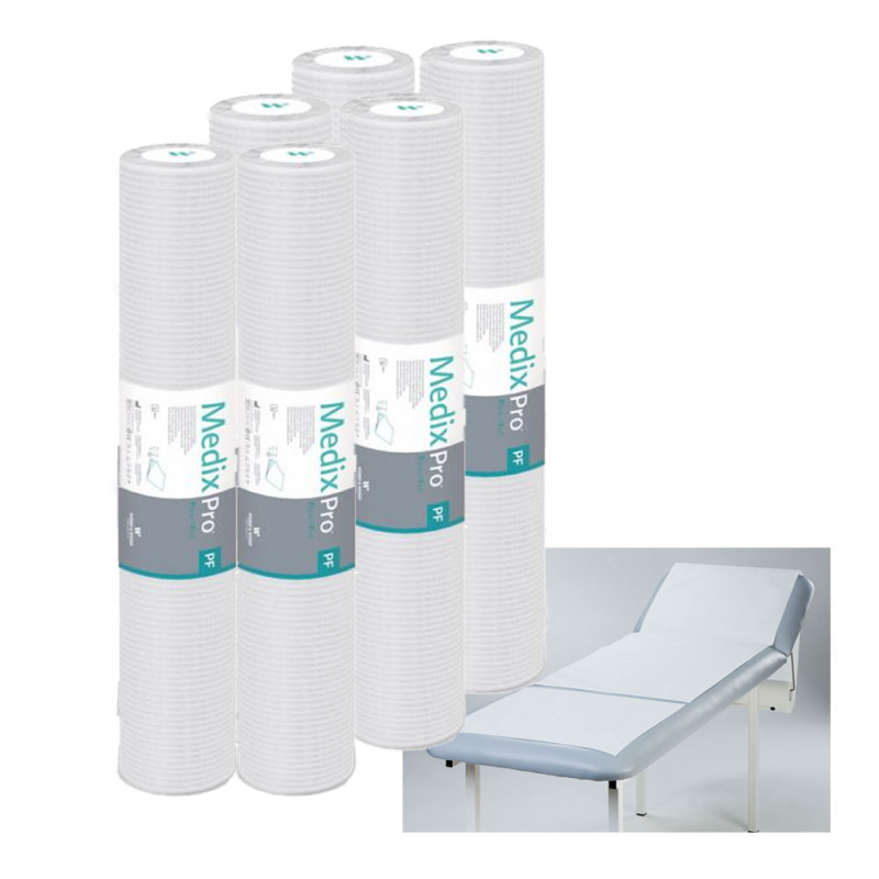 Podkład higieniczny na rolce 70cm x 50cm biały podfoliowany 54g MedixPro 480szt
