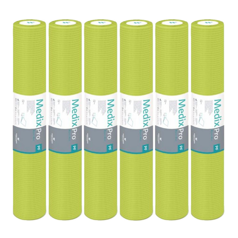 Podkład higieniczny na rolce 70cm x 50cm limonkowy podfoliowany 54g MedixPro 480szt