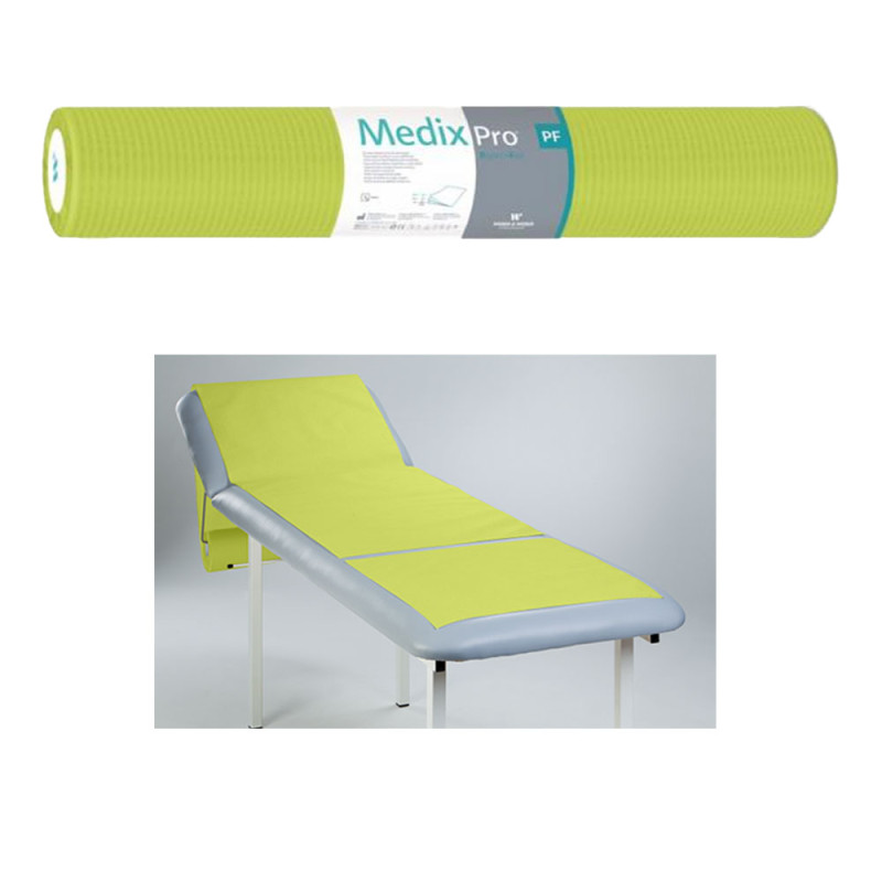 Podkład higieniczny na rolce 70cm x 50cm limonkowy podfoliowany 54g MedixPro 480szt