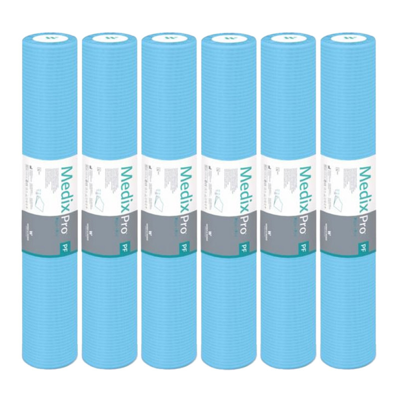 Podkład higieniczny na rolce 70cm x 50cm niebieski podfoliowany 54g MedixPro 480szt