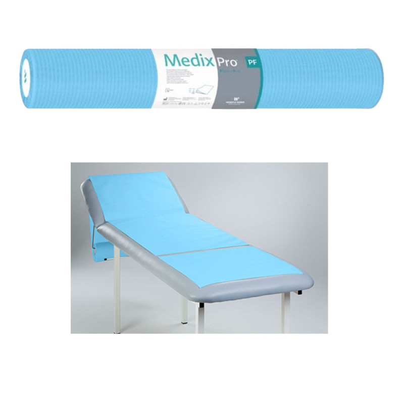 Podkład higieniczny na rolce 70cm x 50cm niebieski podfoliowany 54g MedixPro 480szt