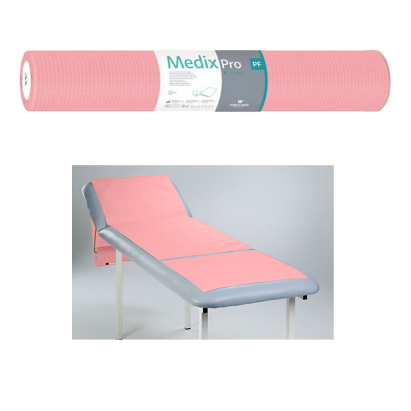 Podkład higieniczny na rolce 70cm x 50cm różowy podfoliowany 54g MedixPro 480szt