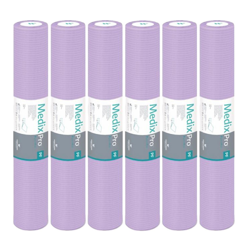 Podkład higieniczny na rolce 70cm x 50cm fioletowy podfoliowany 54g MedixPro 480szt