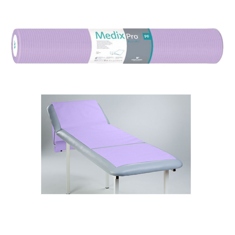 Podkład higieniczny na rolce 70cm x 50cm fioletowy podfoliowany 54g MedixPro 480szt