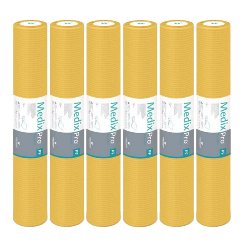Podkład higieniczny na rolce 70cm x 50cm żółty podfoliowany 54g MedixPro 480szt