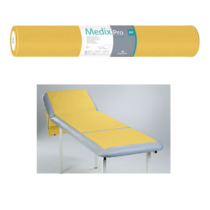 Podkład higieniczny na rolce 70cm x 50cm żółty podfoliowany 54g MedixPro 480szt